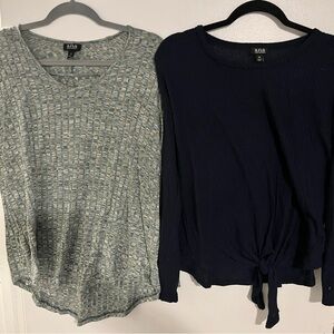 a.n.a Textured Long Sleeve Sweaters